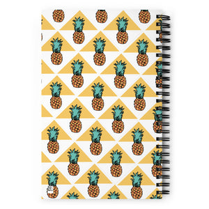 Spiral notebook Pineapple Season yellow and white