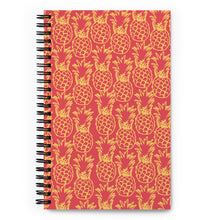 Spiral notebook Red and Yellow Pineapples Pineapple Season